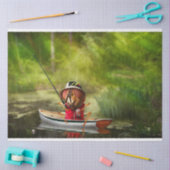 Tier - Fliegenfischen Seidenpapier (Basteln)