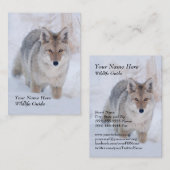 Tier-Führer-Kojote-Visitenkarte Visitenkarte (Vorne/Hinten)