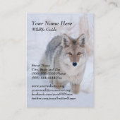 Tier-Führer-Kojote-Visitenkarte Visitenkarte (Rückseite)