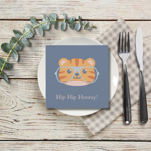 Tier Geburtstag Jungle Tiger Herz Feiertagskarte