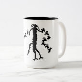 Tier-Geist-Bilddagramm Zweifarbige Tasse (VorderseiteRechts)