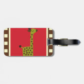 Tier-Giraffe Gepäckanhänger (Rückseite horizontal)