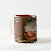 Tier - Guinea Zweifarbige Tasse (Vorderseite Links)