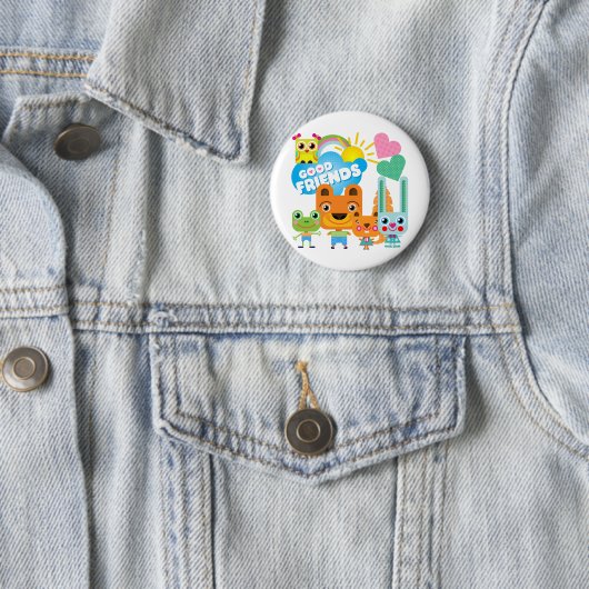 Tier-gute Freunde Button (Beispiel)
