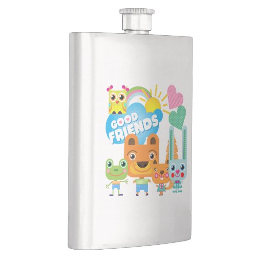 Tier-gute Freunde Flachmann (Rechts)