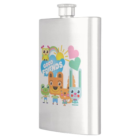 Tier-gute Freunde Flachmann (Links)