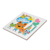 Tier-gute Freunde Fliese (Seite)