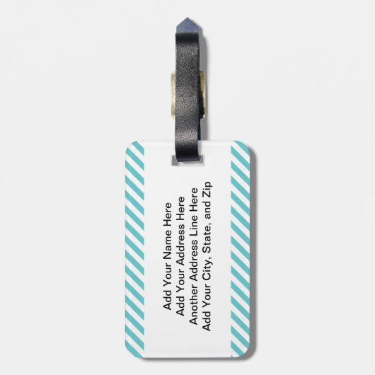 Tier-gute Freunde Gepäckanhänger (Rückseite vertikal)