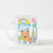 Tier-gute Freunde Mattglastasse (Links)