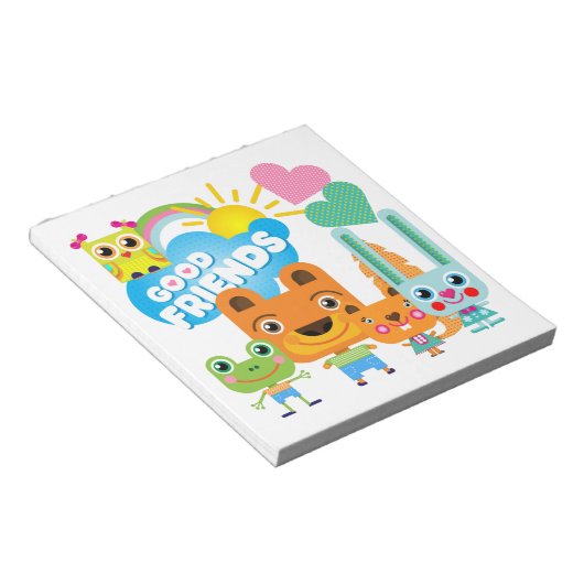 Tier-gute Freunde Notizblock (angewinkelt)