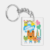 Tier-gute Freunde Schlüsselanhänger (Vorderseite links)