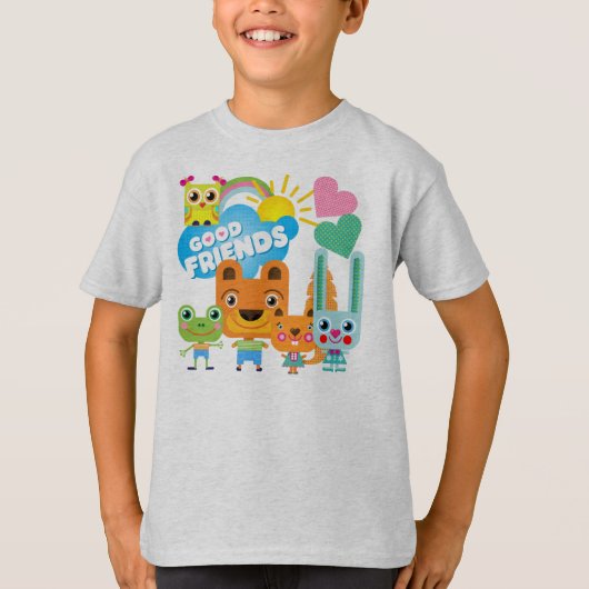 Tier-gute Freunde T-Shirt (Vorderseite)
