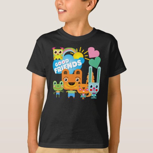 Tier-gute Freunde T-Shirt (Vorderseite)