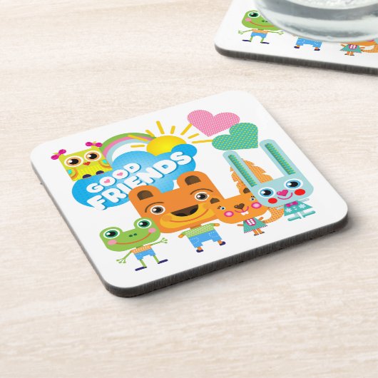 Tier-gute Freunde Untersetzer (Linke Seite)