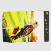 Tier Habicht Golf Handtuch (Horizontal)
