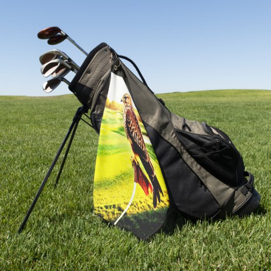 Tier Habicht Golf Handtuch (Gras)