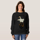 Tier hier kommt Dat Honk Niedlich Duck Sweatshirt (Vorne ganz)