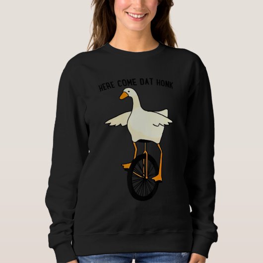 Tier hier kommt Dat Honk Niedlich Duck Sweatshirt (Vorderseite)