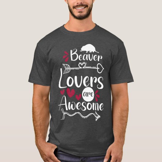 Tier Holzfäller Zoo Geschenk T-Shirt (Vorderseite)