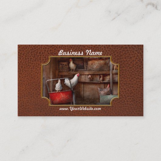 Tier - Huhn - die Ente ist ein Spion Visitenkarte (Vorderseite)