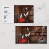 Tier - Huhn - die Ente ist ein Spion Visitenkarte (Vorne/Hinten)