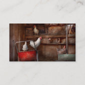 Tier - Huhn - die Ente ist ein Spion Visitenkarte (Rückseite)