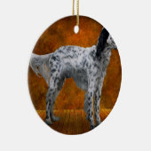 Tier - Hund - Der englische Setter Keramik Ornament (Rechts)