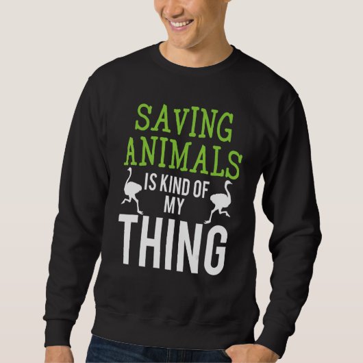 Tier I Rette Tiere 1 Sweatshirt (Vorderseite)