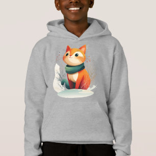 Tier im Schnee Hoodie