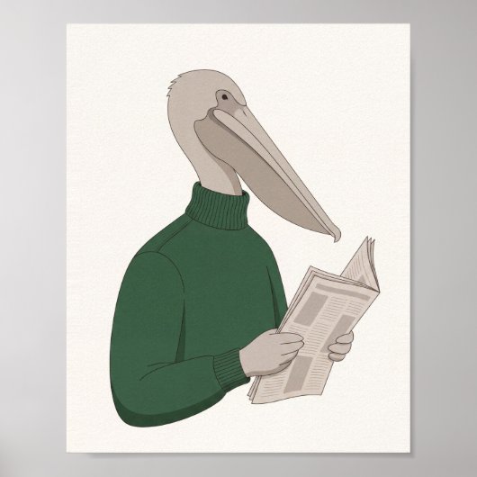Tier in Pullover Kunst Nr. 3 Poster (Vorne)