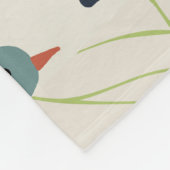 Tier Jungle Pastel Leaf Muster Fleecedecke (Ecke)