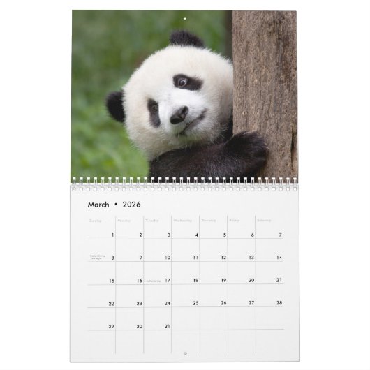 Tier-Kalender Kalender (Mär 2026)