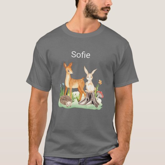 Tier Kaninchen Igel Sofie lustig T-Shirt (Vorderseite)