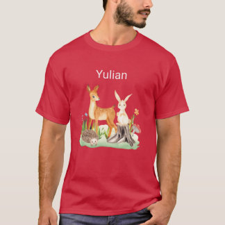 Tier Kaninchen Igel Yulian Mädchen T-Shirt