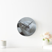 Tier, Katze, Feline Runde Wanduhr (Zuhause)