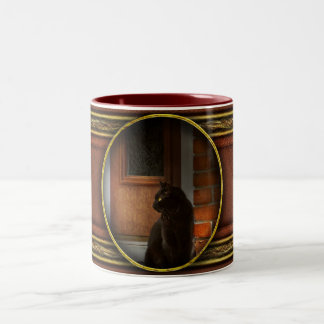 Tier - Katze - Glück und Wohlstand Zweifarbige Tasse