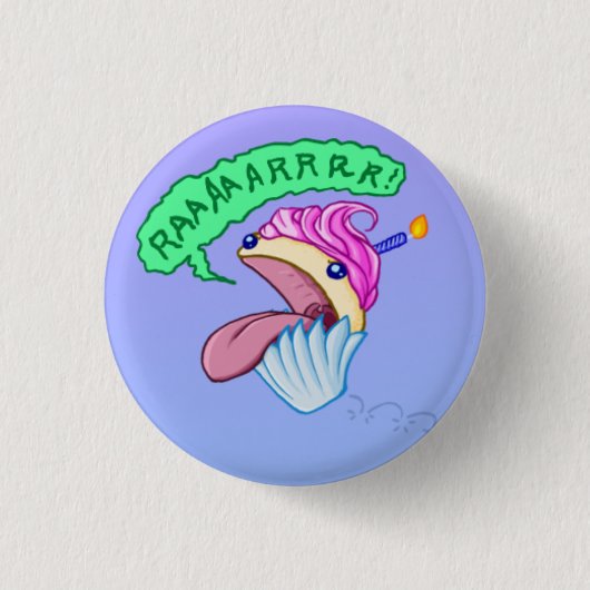 Tier-kleiner Kuchen Button (Vorderseite)