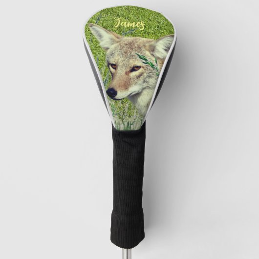 Tier Kojote Fahrer Golf Headcover (Vorderseite)