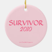 Tier-Krebs-Überlebender Keramikornament (Hinten)