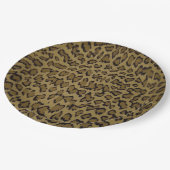 TIER LEOPARD DRUCK PAPPTELLER (Schrägansicht)