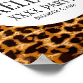 Tier, Leopard, Geparden Poster (Ecke)