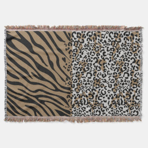 Tier Leopard Zebramuster Decke