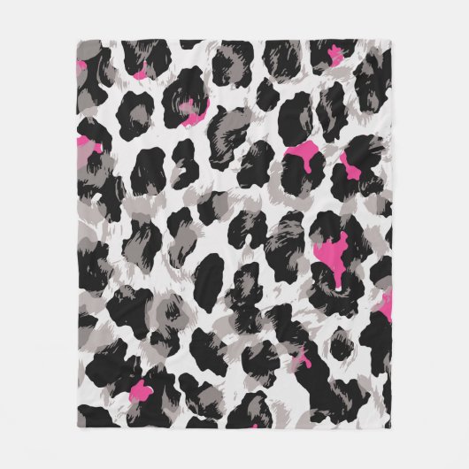 Tier, Leopardentextur, Background abstract, africa Fleecedecke (Vorderseite)