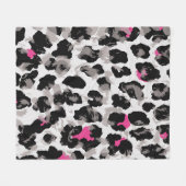 Tier, Leopardentextur, Background abstract, africa Fleecedecke (Vorderseite (Horizontal))