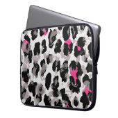 Tier, Leopardentextur, Background abstract, africa Laptopschutzhülle (Vorderseite Links)