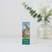 Tier-Lesezeichen für junge Buchliebhaber! Telefonnummerkarte (Stehend Vorderseite)