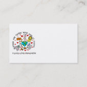 Tier-Liebe die ErdT - Shirts und -geschenke Visitenkarte (Rückseite)