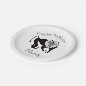 Tier - Löwenschwanz MACAQUE - Wildtiere - Party Pappteller (Schrägansicht)