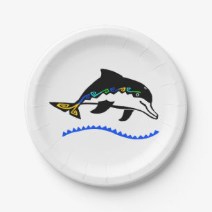 Tier - Niedlich - DOLPHIN - Natur - Party - Pappteller