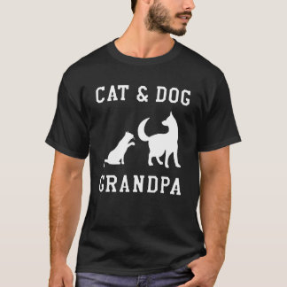 Tier-Oma- und Opa-Tag Pfotenliebe Hund Katze Kätzc T-Shirt